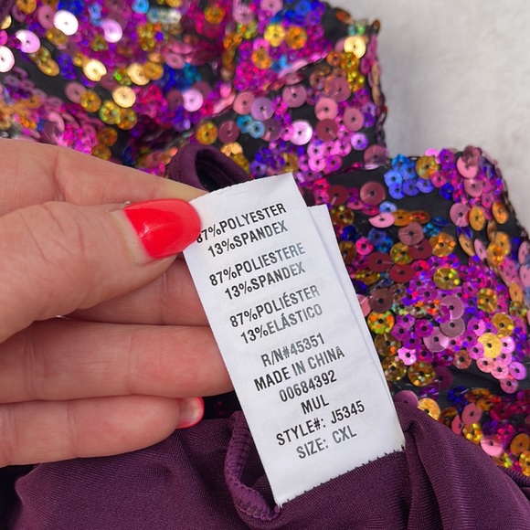 NWT Curtain call costumes sequence performance/dance dress and headband - Picture 10 of 16